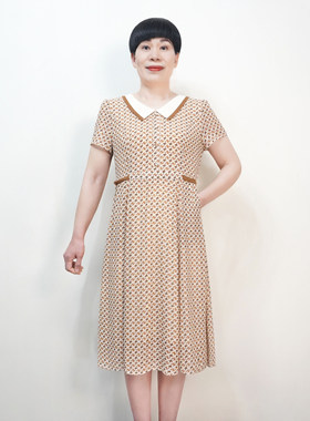 4050岁妈妈夏装连衣裙轻薄