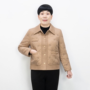 50岁妈妈溥棉外套洋气休闲女上衣2026新款中年女装外套宽松舒适
