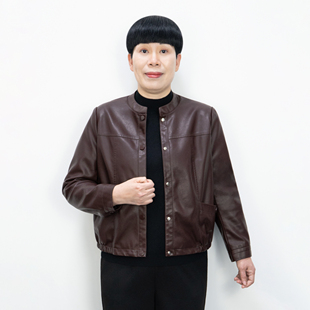 时尚妈妈秋装皮衣外套简约大气2026新款女装春秋款皮夹克上衣短款