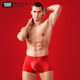 莫代尔本命年抑菌裆2025蛇大红幸运平角内裤 52025男士 大红色内裤