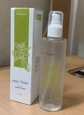 韩国笛丝deoproce水嫩real fresh210ml柔肤平衡水补水清爽VEGAN