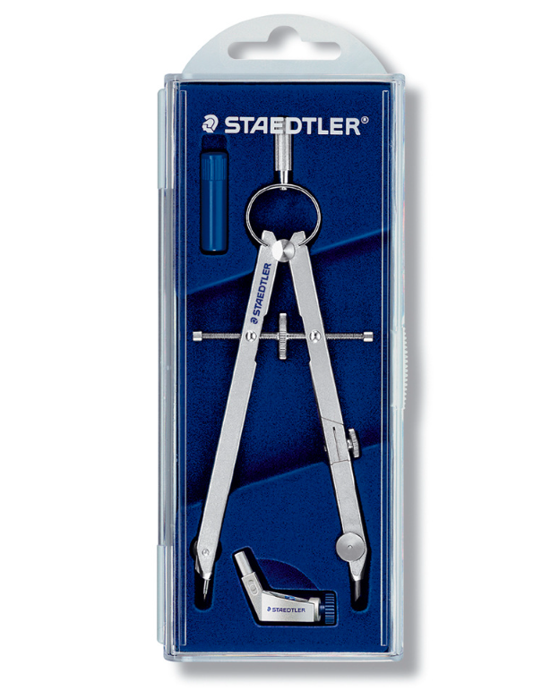 Staedtler施德楼551系列经典全钢精准中车圆规分规