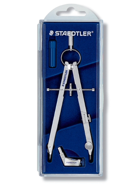 Staedtler施德楼551系列经典全钢精准中车圆规分规