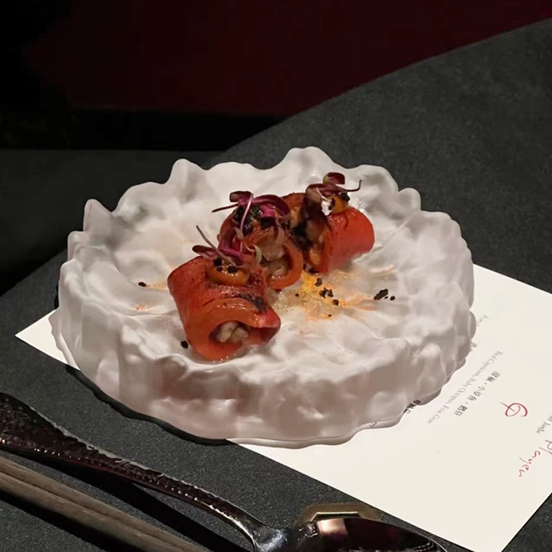 会席料理刺身碟分子料理甜品盘