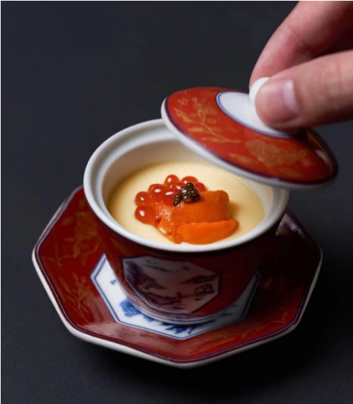 日式迷你蒸蛋盅汤盅位上汤盅