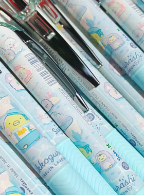 新款PENTEL派通角落生物限定中性笔energel速干黑色水笔限量版0.5