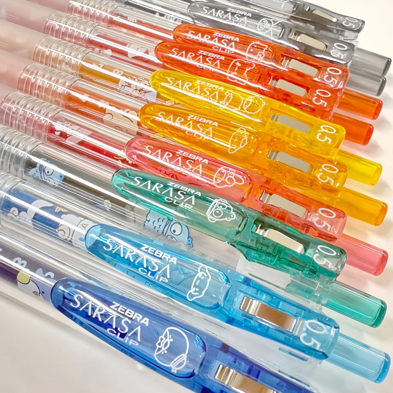 新款现货 日本ZEBRA斑马三丽鸥限定透明轴按动中性笔库洛米限量