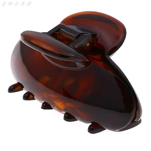 现货进口/章小蕙Camila Paris法国发夹复古墨绿玳瑁色盘发抓夹6cm