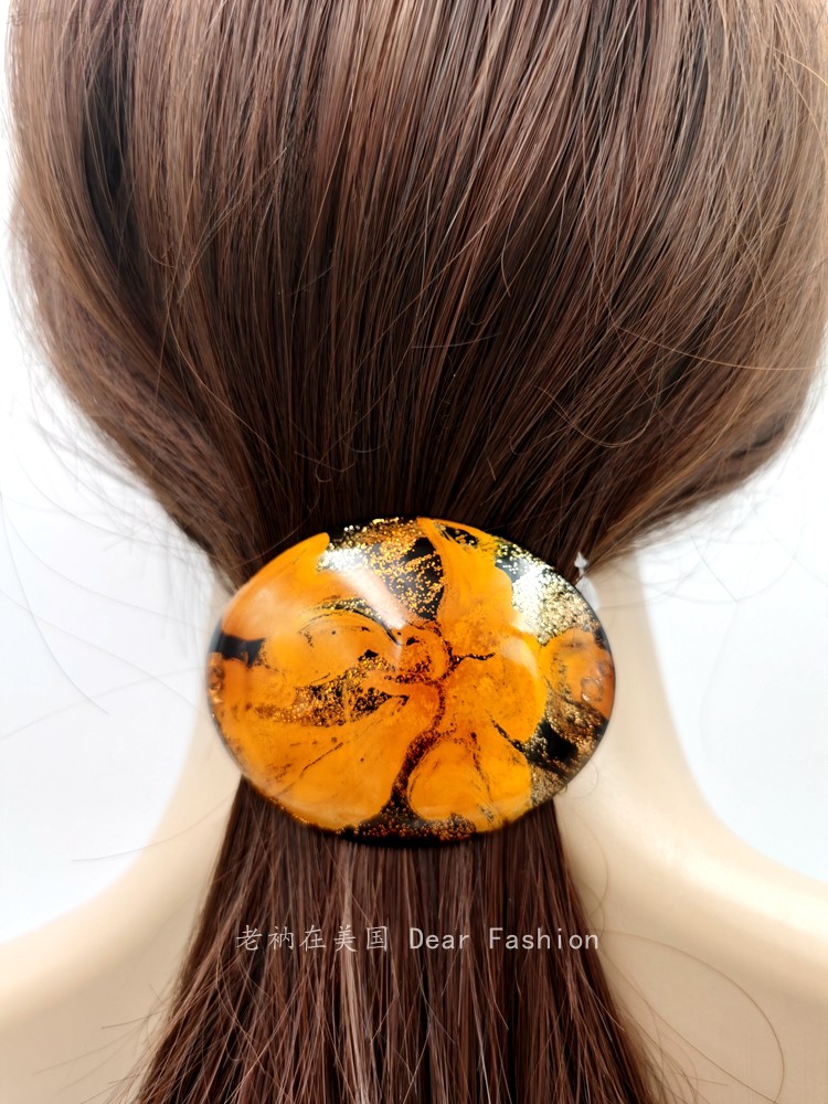 章小蕙法国弹簧发夹现货