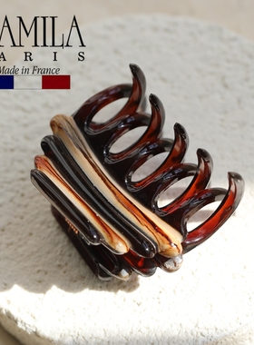现货章小蕙Camila Paris/卡蜜拉法国玳瑁色复古vintage盘发抓夹