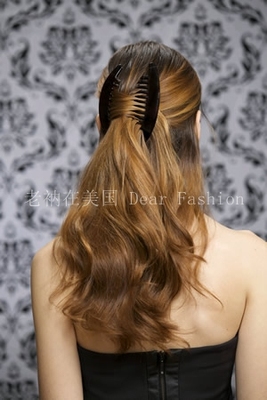 章小蕙法国玳瑁色16cm大尺寸插梳