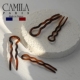 现货章小蕙Camila Paris 卡蜜拉发卡法国U型夹盘发神器花苞丸子头