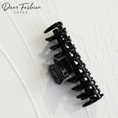 设计感现货Caravan French法国法式简约长齿盘发抓夹中号玳瑁色