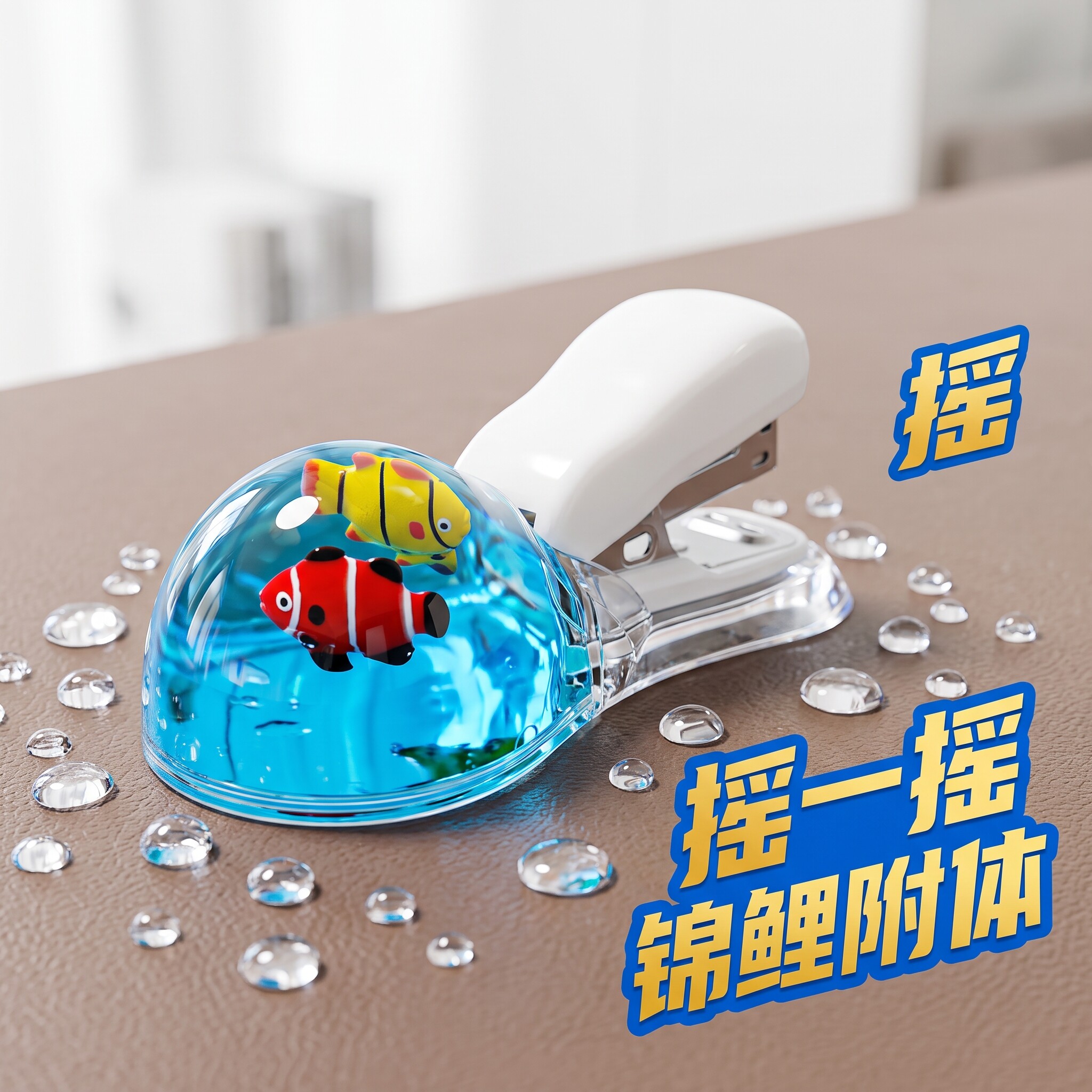 创意卡通锦鲤可爱桌面订书机