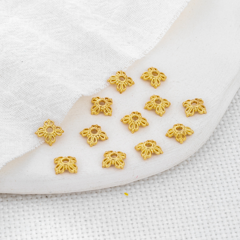 diy古法金饰品哑光散珠