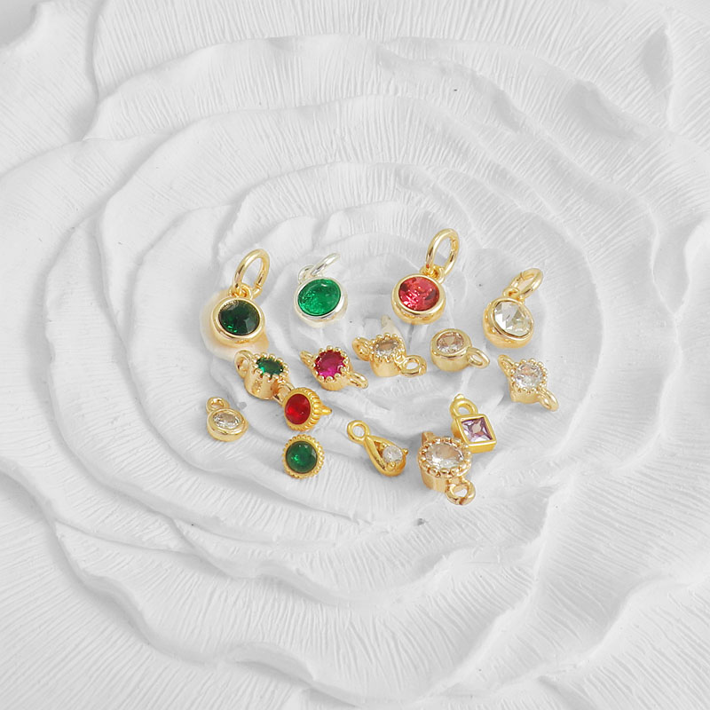 锆石小吊手工diy饰品配件