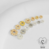 14k包金保色风火轮麻花隔片隔珠螺纹6mm垫片diy手工串珠散珠配件