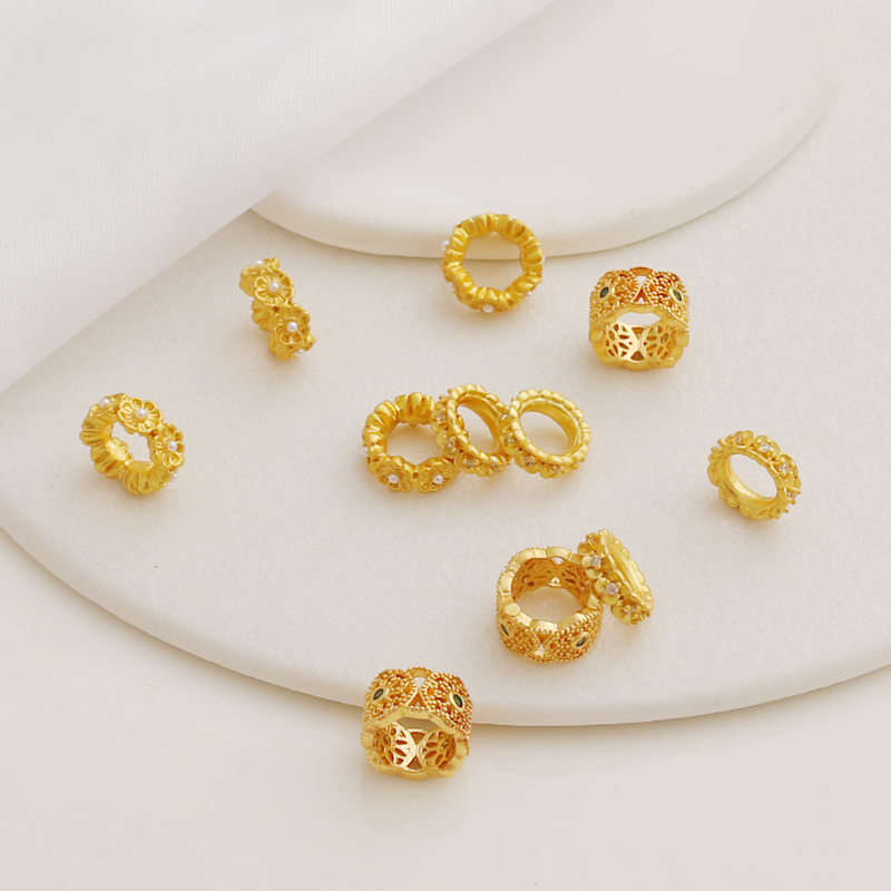 鹅姐哑金电镀保色镶嵌锆石