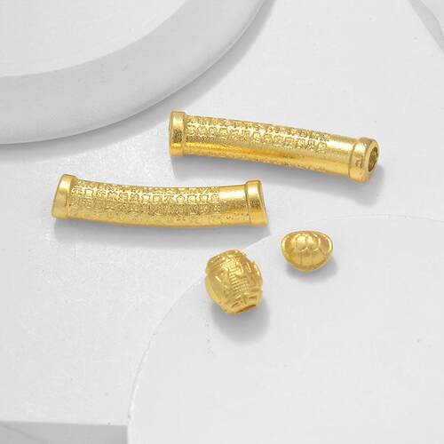 手链饰品配件保色18K包金DIY串珠