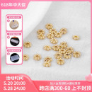 5mm 6mm 隔片 4mm DIY手链 100颗一份 保色金珠14K花片