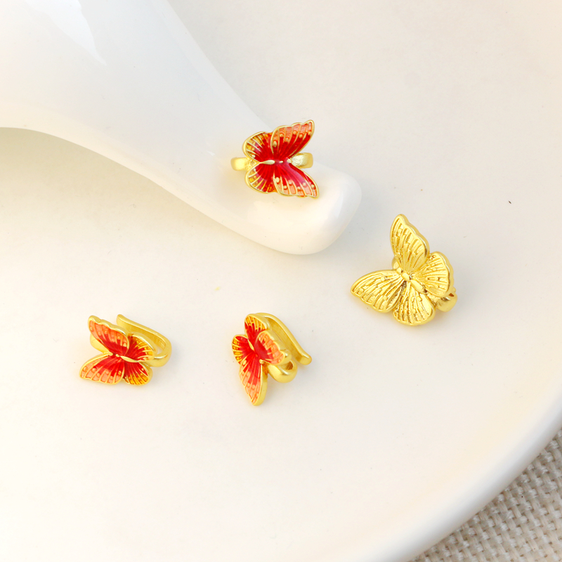 滴油蝴蝶结扣吊坠链接扣diy