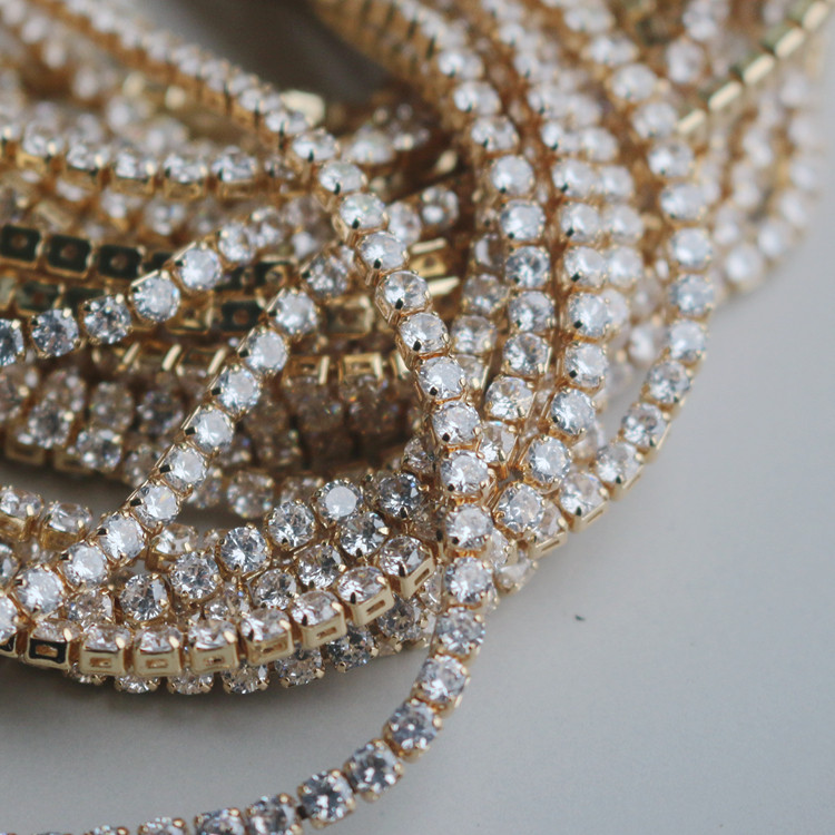 14k包金保色超闪bling奥地利锆石链条散链diy手链项链材料,饰品/流行首饰/时尚饰品新,链条,淘宝优惠券,粉丝福利购,淘宝优惠卷