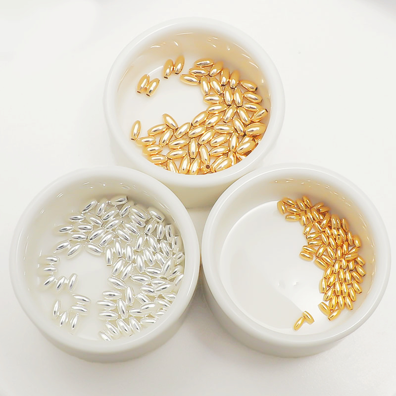 包金光面小米珠手工饰品配件