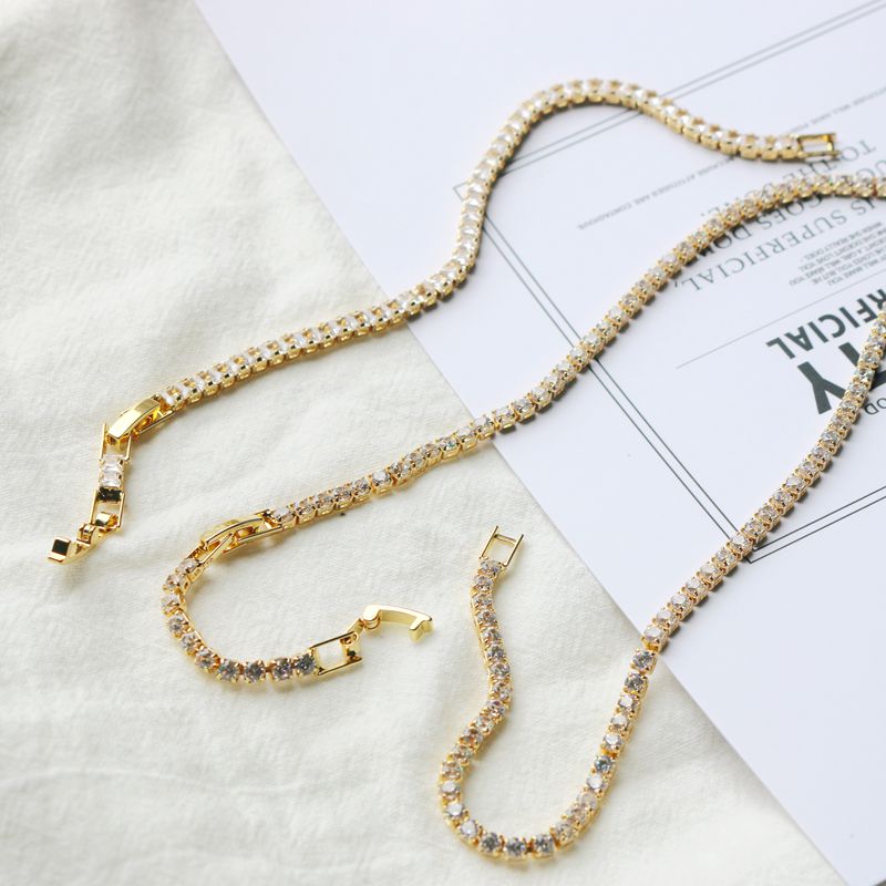 锆石3mm奥地利闪锆手链项链成品