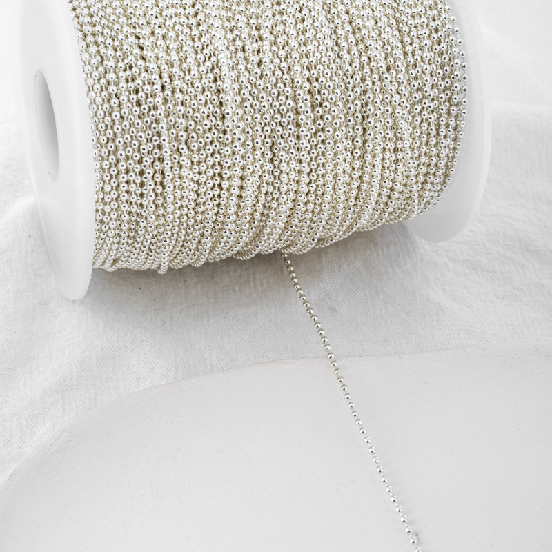 diy保色包银珠珠豆豆半成品链条