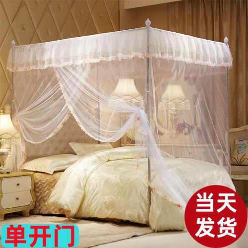 宫廷蚊帐1.8m床落地老式方顶传统
