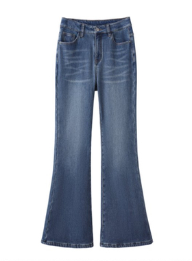 【UUS-玉米专享】加绒-弹力微喇牛仔裤