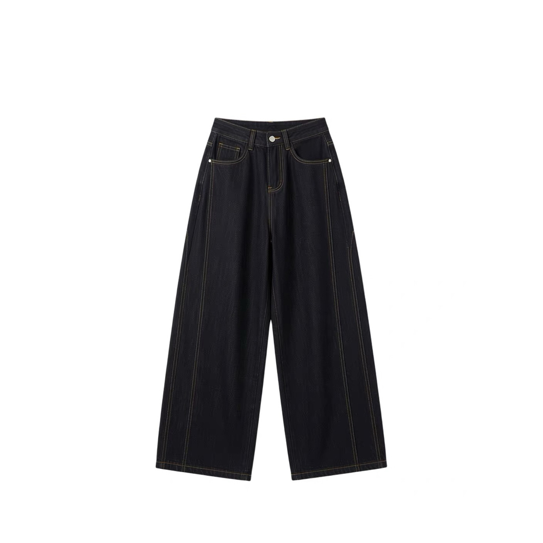 【UUS-玉米专享】加绒-结构直筒牛仔裤