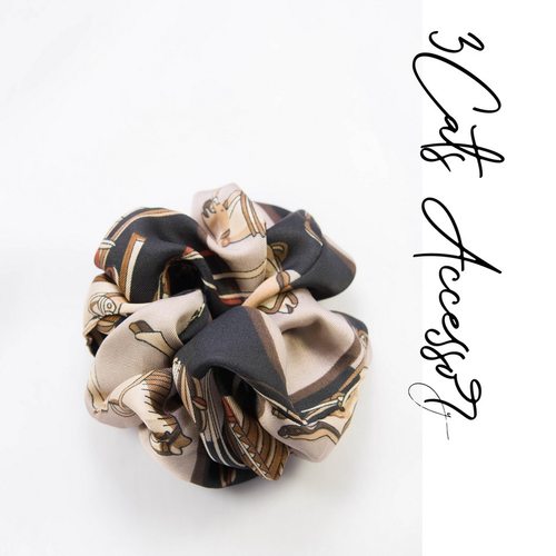 经典马术丝巾纹样发圈