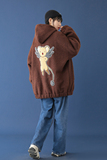 20年冬季连帽贴布绣加厚羊羔绒男女棉服外套DSB293-J796-P110，男装棉衣，电商A306