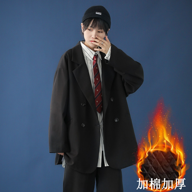 20年冬季ins加棉加厚休闲JL服学院风西装外套DS-B293-K756-P95,男装西服,电商A306