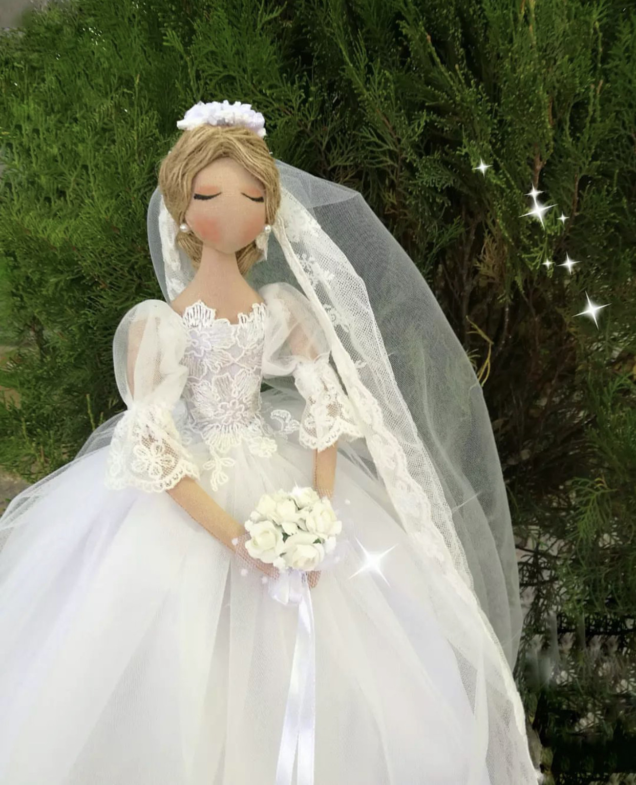 娃娃定制婚礼娃娃定制新年娃娃布艺纯手工制作婚礼摆件来图定制