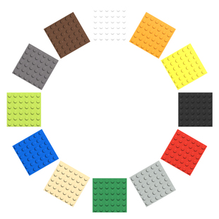 10块 MOC国产小颗粒积木零件 兼容乐高 3958 板6x6