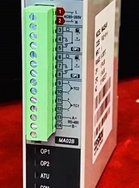导轨式安装2路/1路输出带485通讯温控器模块MA02B/MA01B