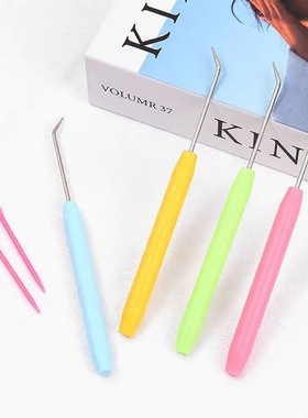 舌头钩针不锈手工织毛衣编织工具diy小号毛线勾针编织工具锥子