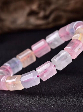 天然五行鼓珠手链 质地细腻颜色柔润 女款饰品手串DIY饰品12*10MM