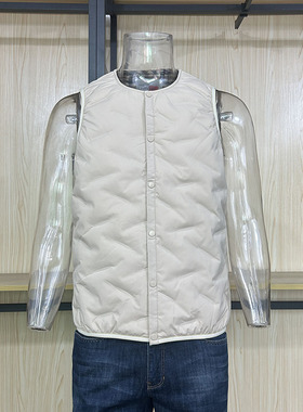 金利来GY男装秋冬轻薄鸭绒保暖羽绒马甲外套VDR0045-MK109-17