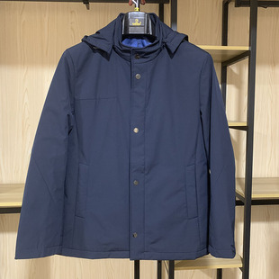 帽子可脱外套MXS18131451 金利来男装 棉服秋冬款