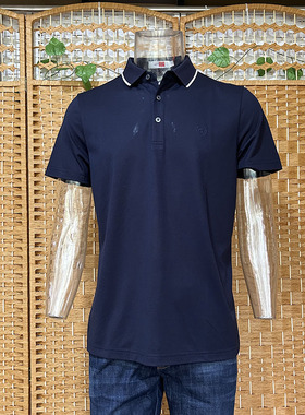 金利来GY男装夏季含桑蚕丝短袖Polo衫T恤TSFA489-LA183-95