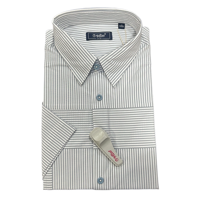 金利来男装上衣夏款常规短袖衬衫