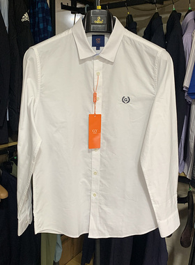 金利来GY男装秋款衬衣长袖纯棉衬衫DSCC049-K2301-00