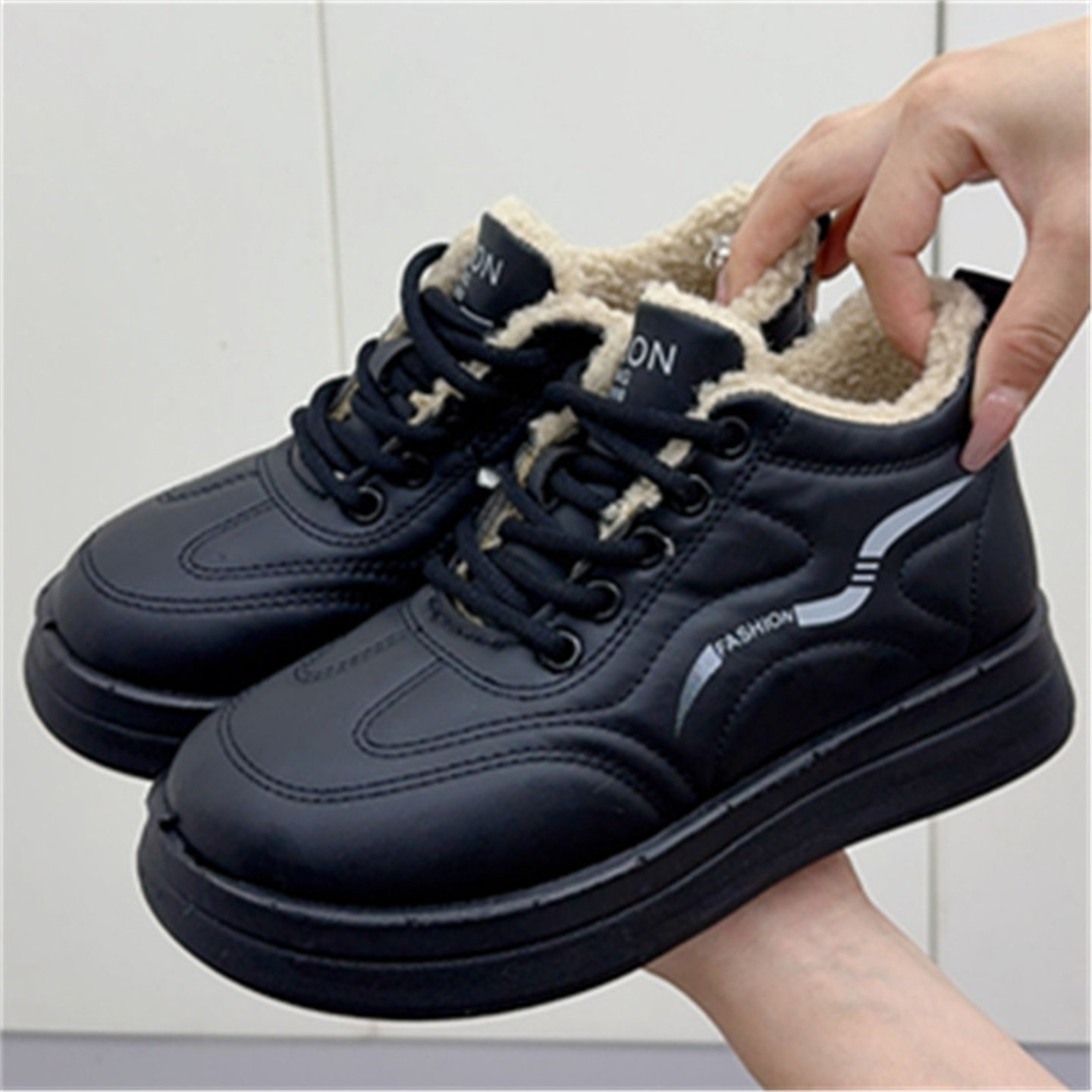 冬季新款老北京棉鞋防寒防水厚底女棉鞋洋气百搭雪地靴韩版棉靴,女鞋,棉鞋,淘宝优惠券,粉丝福利购,淘宝优惠卷