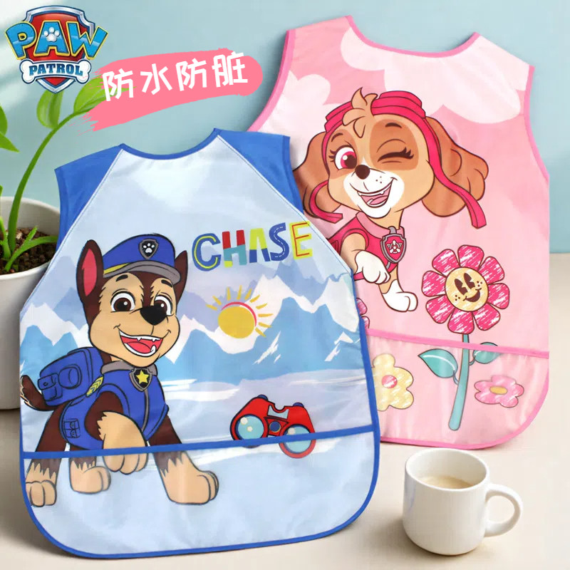 汪汪队儿童无袖罩衣男童画画反穿衣女童吃饭围兜防水防脏夏季透气,童装/婴儿装/亲子装,反穿衣/罩衣,淘宝优惠券,粉丝福利购,淘宝优惠卷
