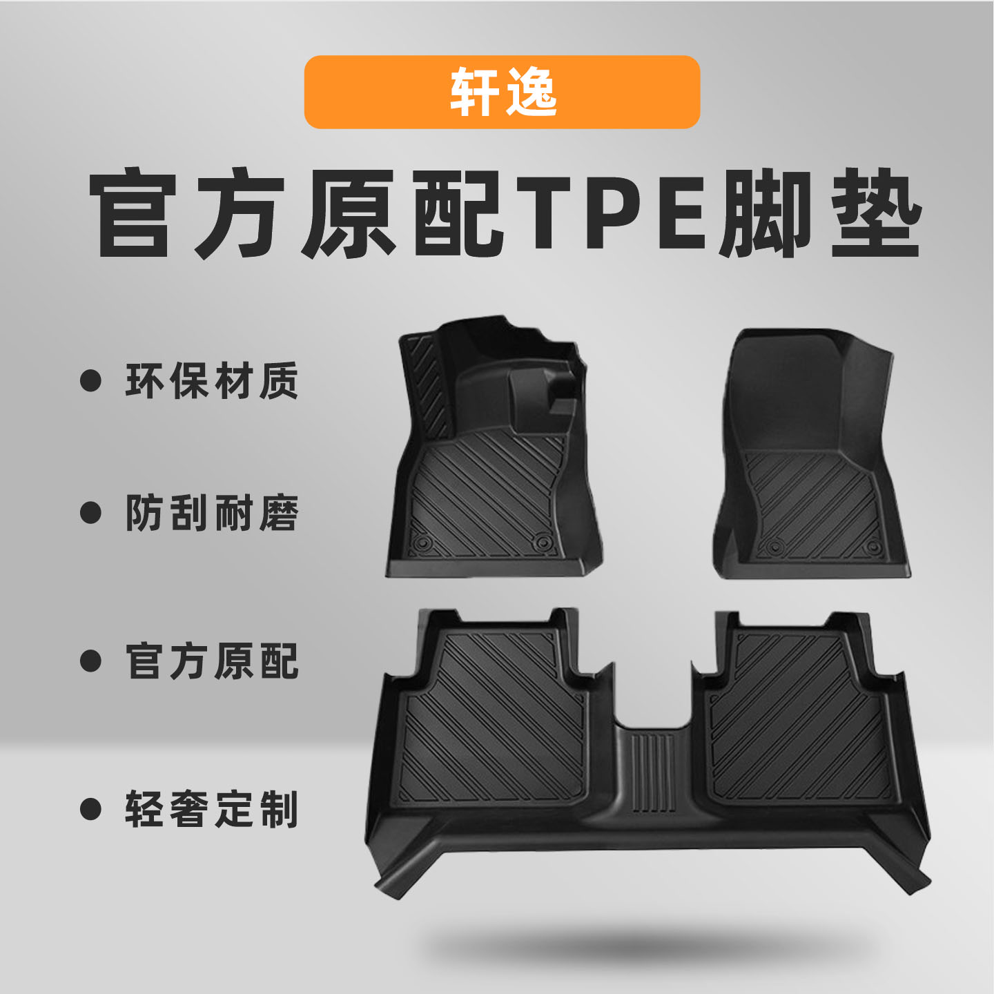 【轩逸】专车定制TPE脚垫！