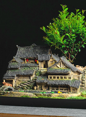 中式风复古个性电视柜怀旧摆件