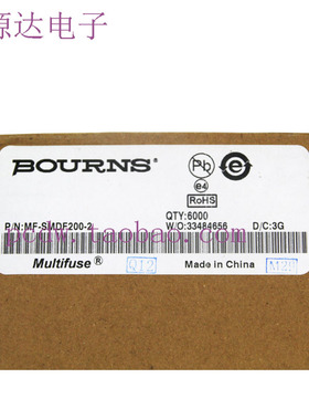 正品Bourns美国伯恩斯MF-SMDF200-2 2018 2A 10V自恢复保险丝贴片